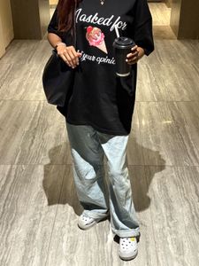 Graphic Print Black T-Shirt