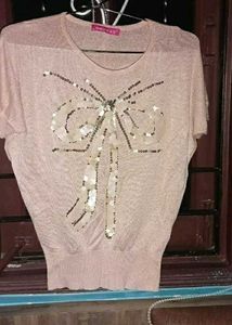 Sparkly Pink Top