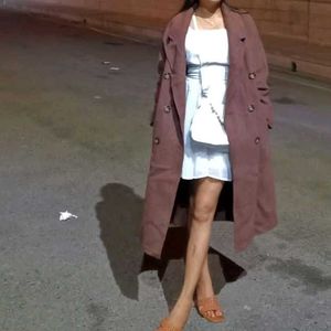 Formal/Party Brown Overcoat Unisex