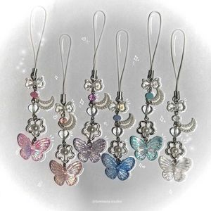 ₊˚⊹౨ handmade butterfly phone charms ৎ ₊˚⊹