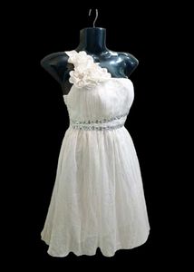 White One-Shoulder Mini Dress