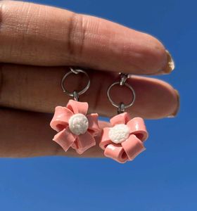Handmade Floral Clay Earrings Elegant &amp; Lightweigh
