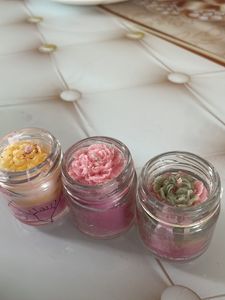 Zaire Floral Candle Designable Pack Of 3
