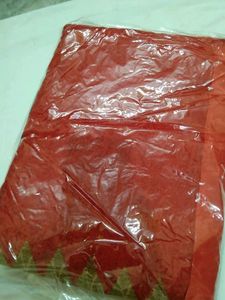 Multi Red Saree New With Tags