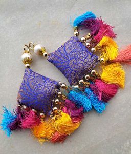 Colorful Tassel Pillow Latkan Combo Sets.