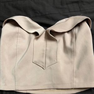 Strapless crop top