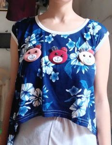 Floral Bear Applique Dress