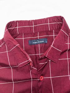 Highlander Maroon Checked Shirt OG