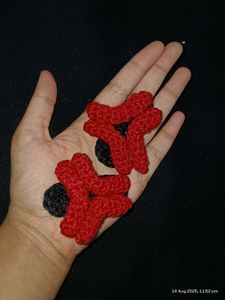 angry Crochet Hair Clip (1)