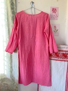SALE:- Pink Cotton Kurta