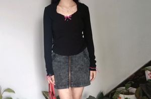 Denim Skirt For Y2k Look