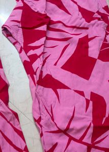 Pink &amp; Red Floral kurta set