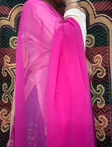 lehenga with long choli and dupatta