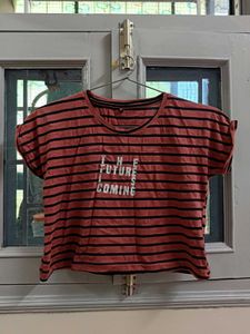 Striped Graphic Tee