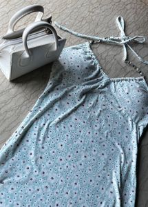 Floral Halter Mini Dress