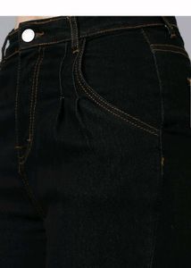 Ripped Black High-Waisted Jeans