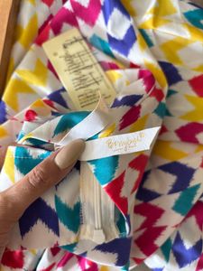 Colorful Patterned Midi Skirt