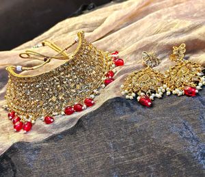 Golden Bridal Jewellery Set For Women