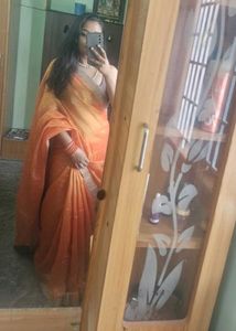 Elegant yellow space silk sared Saree