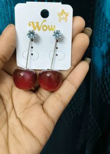 Red Cherry Earrings 🍒