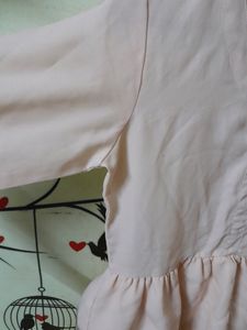 Dressberry 2 Layer Light Peach Cinched Top