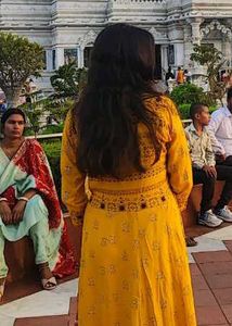 Yellow Printed Kurta