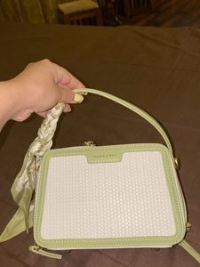 White/Green Bag