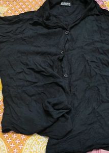 Classic Black Button-Up Shirt