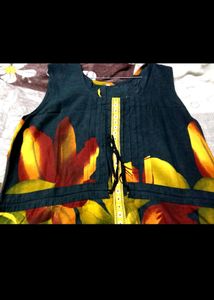Black Floral Kurti