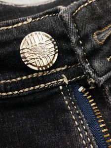 Dark Wash Denim Jeans ( Black)