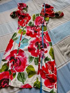 Mini Dress Flower Design Xs