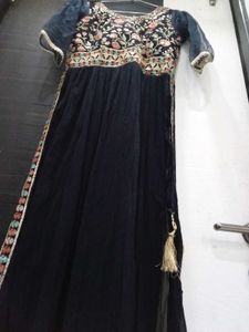 Embroidered Black Anarkali