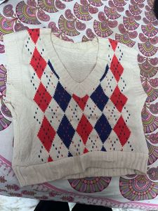 Crop Sweater Vest