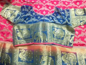 Elegant Red Banarasi Saree