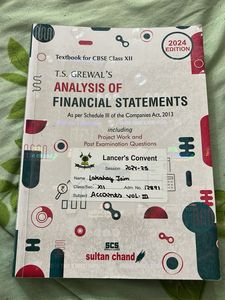 T.s Grewal Class 12 Accountancy Textbook Vol-3