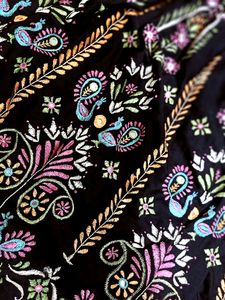Black Embroidered Lehenga Choli Set