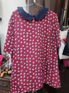 Owl Print Top Blouse