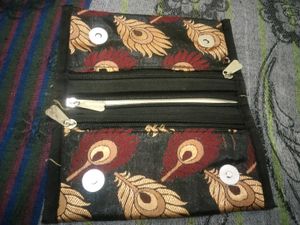 Peacock Feather Clutch