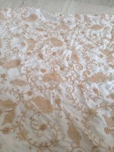Embroidered Kurta With Shawl