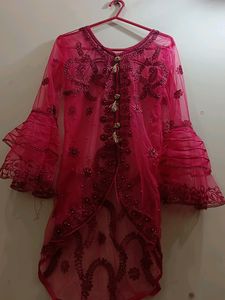 Red Net Kurti Designer, Wedding Festival