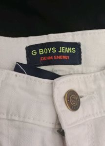 White Slim Fit Jeans