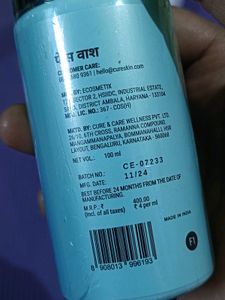 Cureskin Face Wash Gentle On Skin