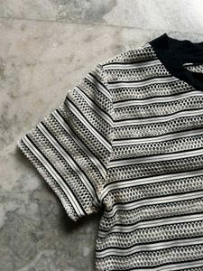 Forever21 Mesh Short Sleeve Top