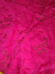 Pure Chiffon Thread Work New Saree