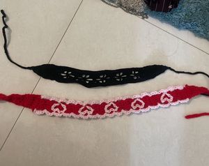 Crochet Heart Headbands combo of two