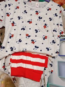 Micky Mouse Night Suit Set