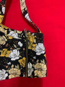 Floral Print Crop Top