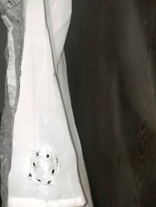 Elegant White Long Shrug