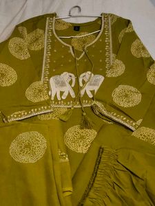 Mal cotton three piece suit