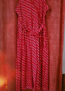 Long Anarkali Kurti With Three quarter Sleeves
